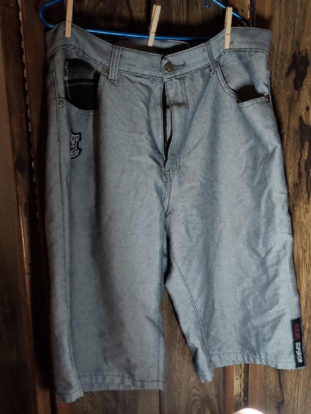 #7 Size 40 Red Ape Shorts